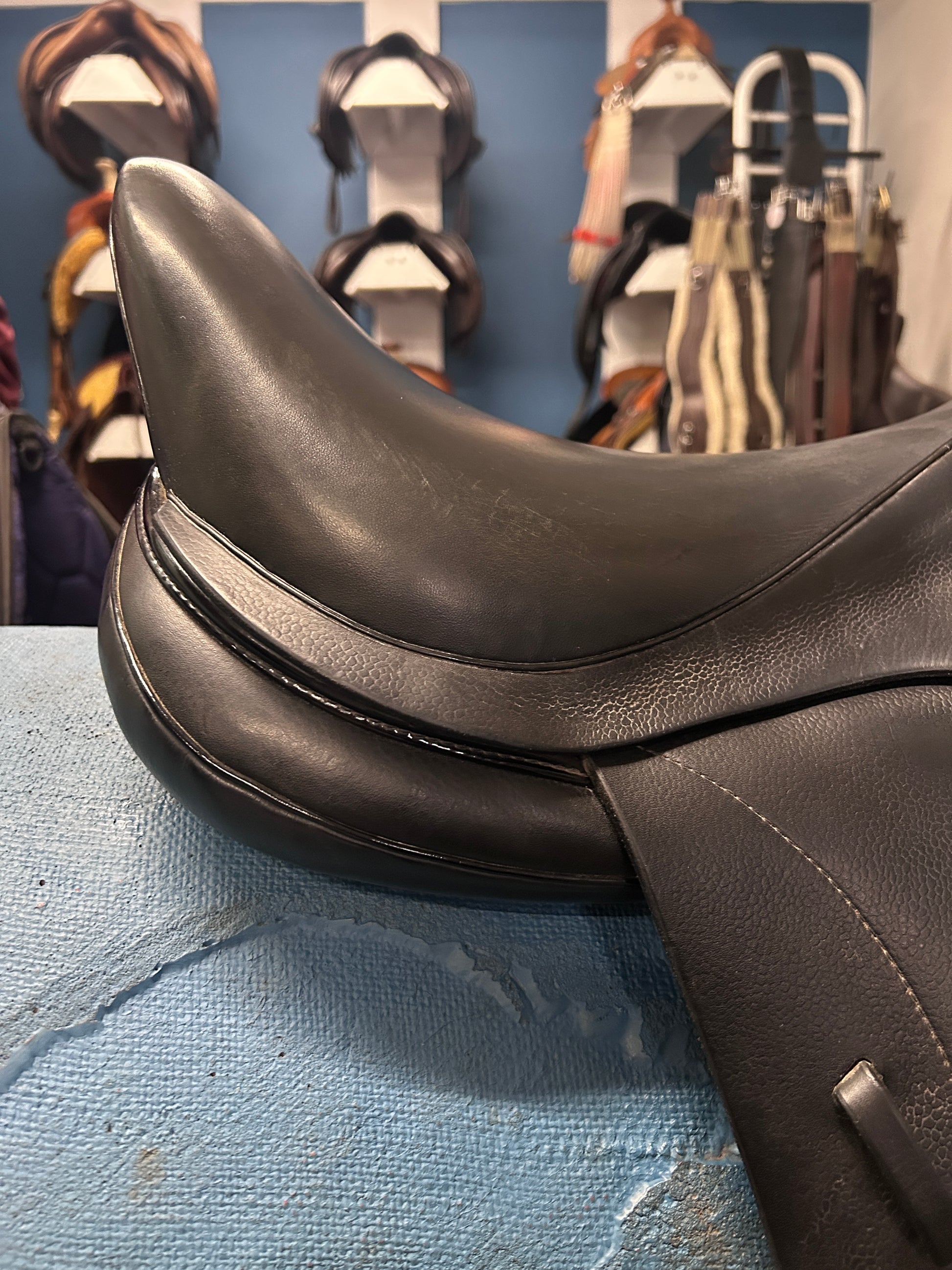 17.5" Patrick Saddlery Rigel Adjustable Dressage Saddle-Saddle-Consignment-Evolution Equestrian Co.