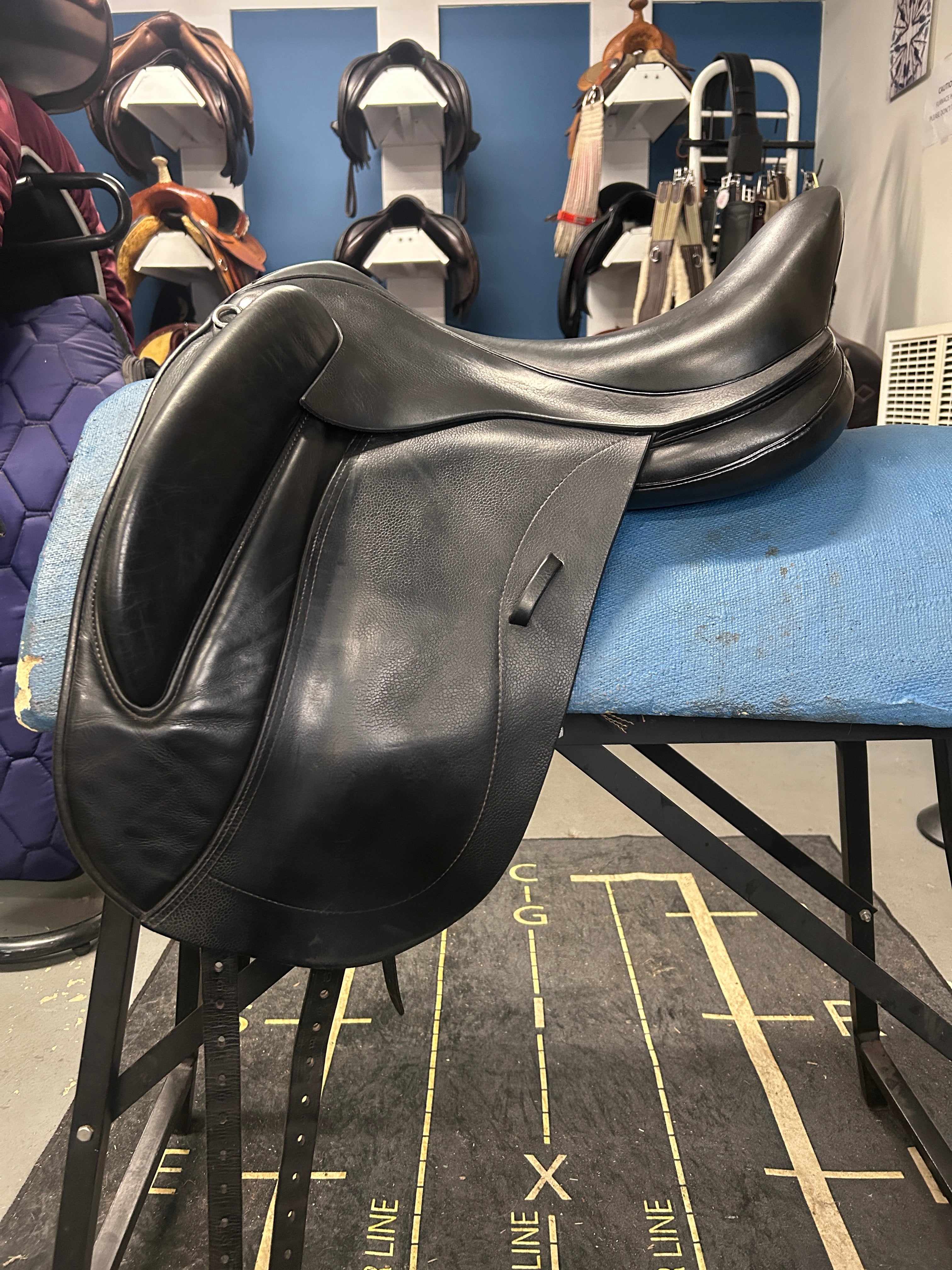 17.5" Patrick Saddlery Rigel Adjustable Dressage Saddle-Saddle-Consignment-Evolution Equestrian Co.