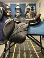17.5" Voltaire Blue Infinite 3AA Close Contact Saddle-Saddle-Consignment-Evolution Equestrian Co.