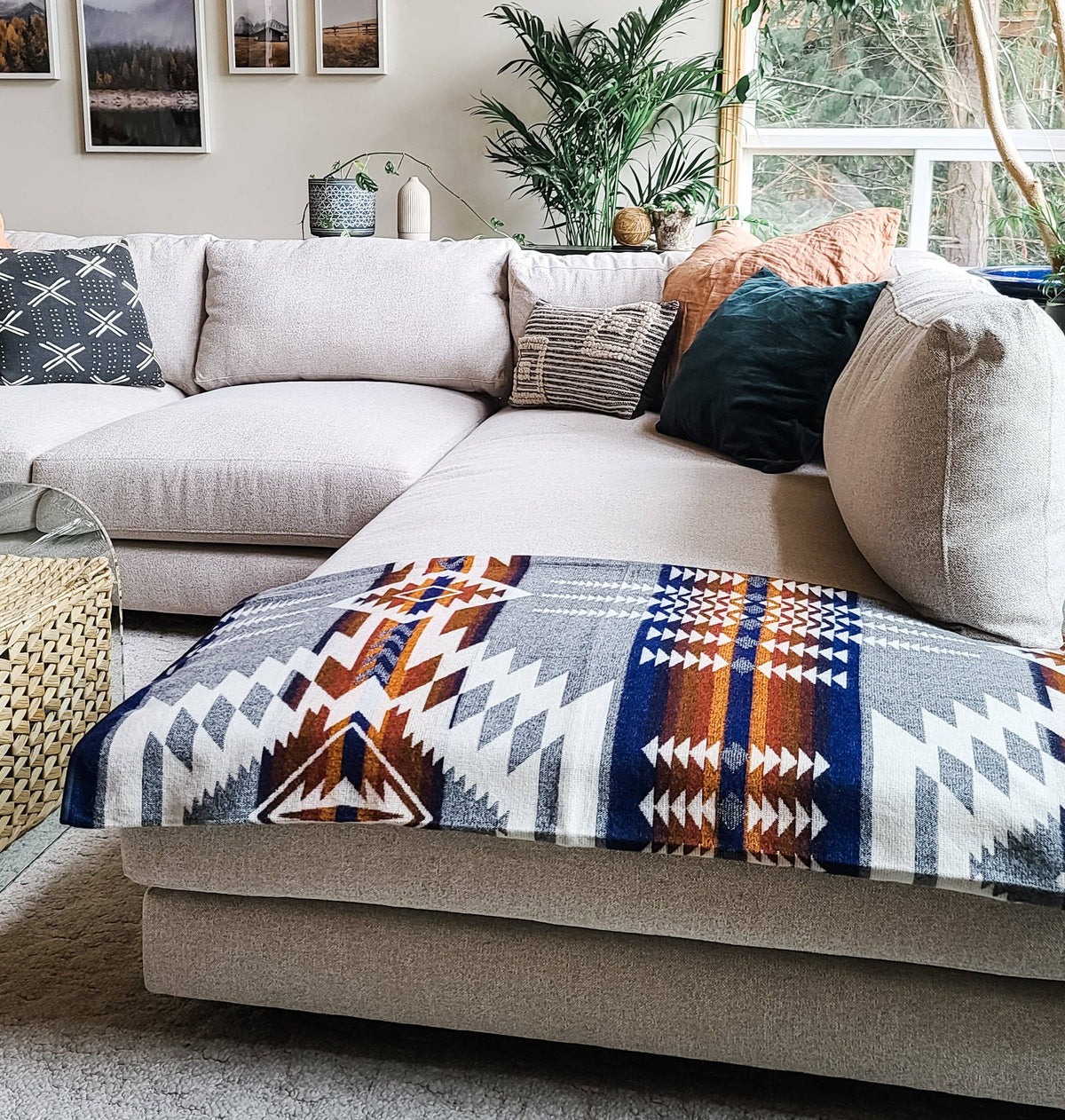 Wylde Brigade - Mica Aztec Reversible Blanket: Throw-Wylde Brigade-Evolution Equestrian Co.