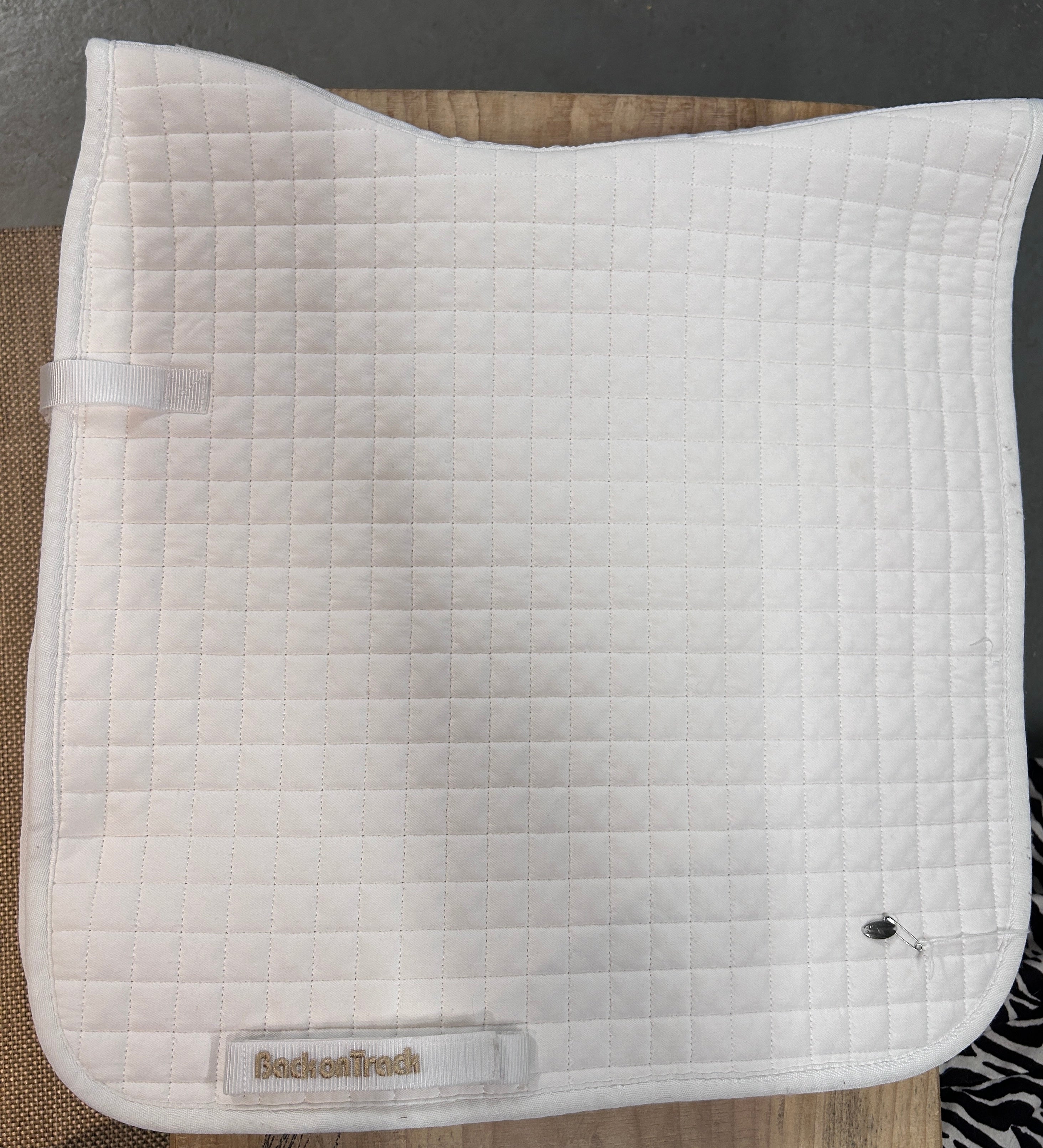Back on Track White Dressage Saddle Pad