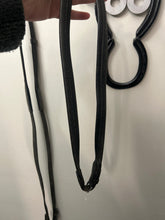 Load image into Gallery viewer, Black Leather Reins with Stops
