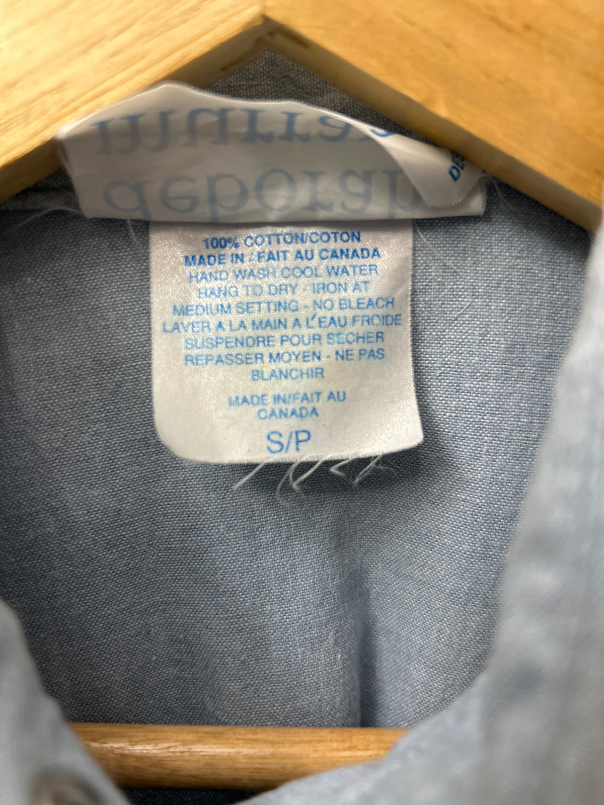 Deborah Murray Light Blue Western Shirt Small