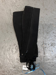 Synthetic Black Half Chaps Small