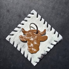 Load image into Gallery viewer, Ranchers Closet Handmade Cow Head Keychain
