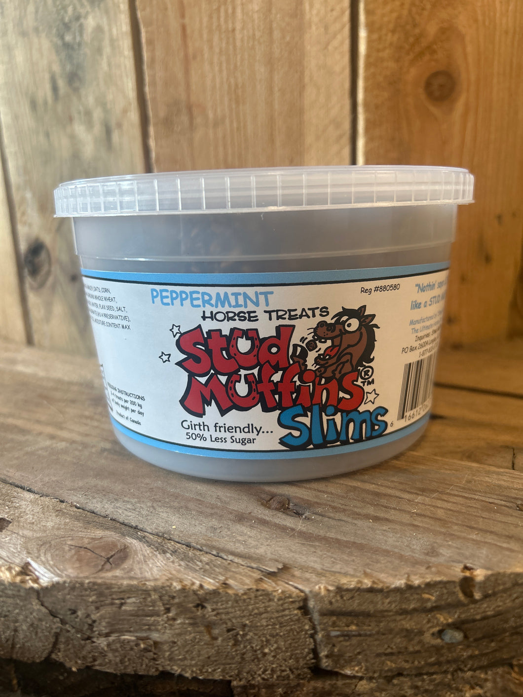 Stud Muffins Horse Treats Peppermint SLIMS 20oz Bucket