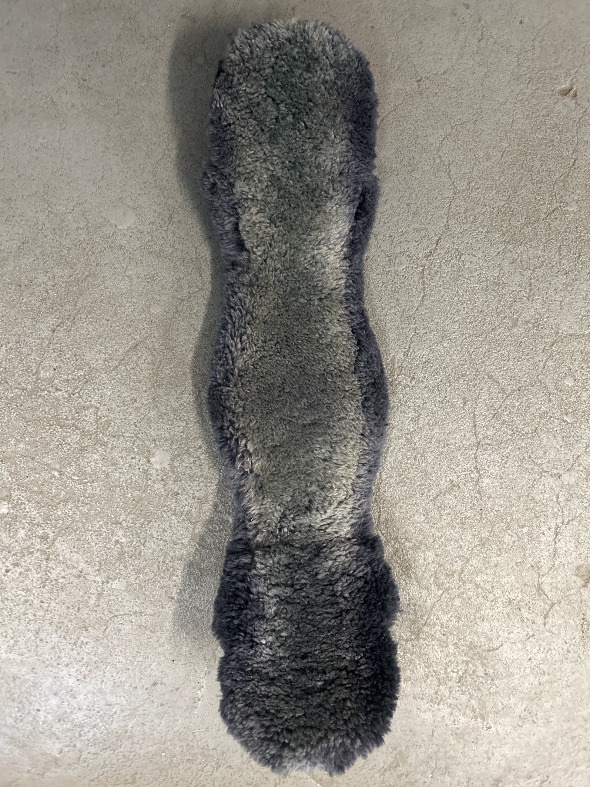 22" Grey Christ Sheepskin Dressage Girth-English Girth-Consignment-Evolution Equestrian Co.