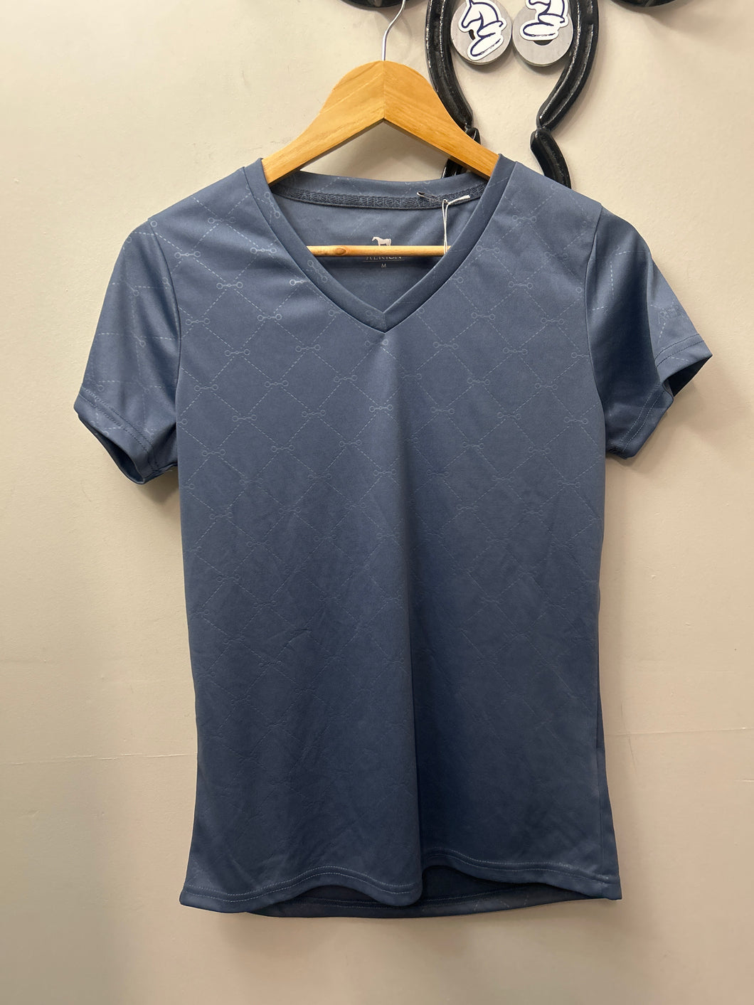 Aerion Blue V-Neck Shirt Medium
