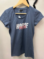Horse Pilot Blue T-Shirt Small