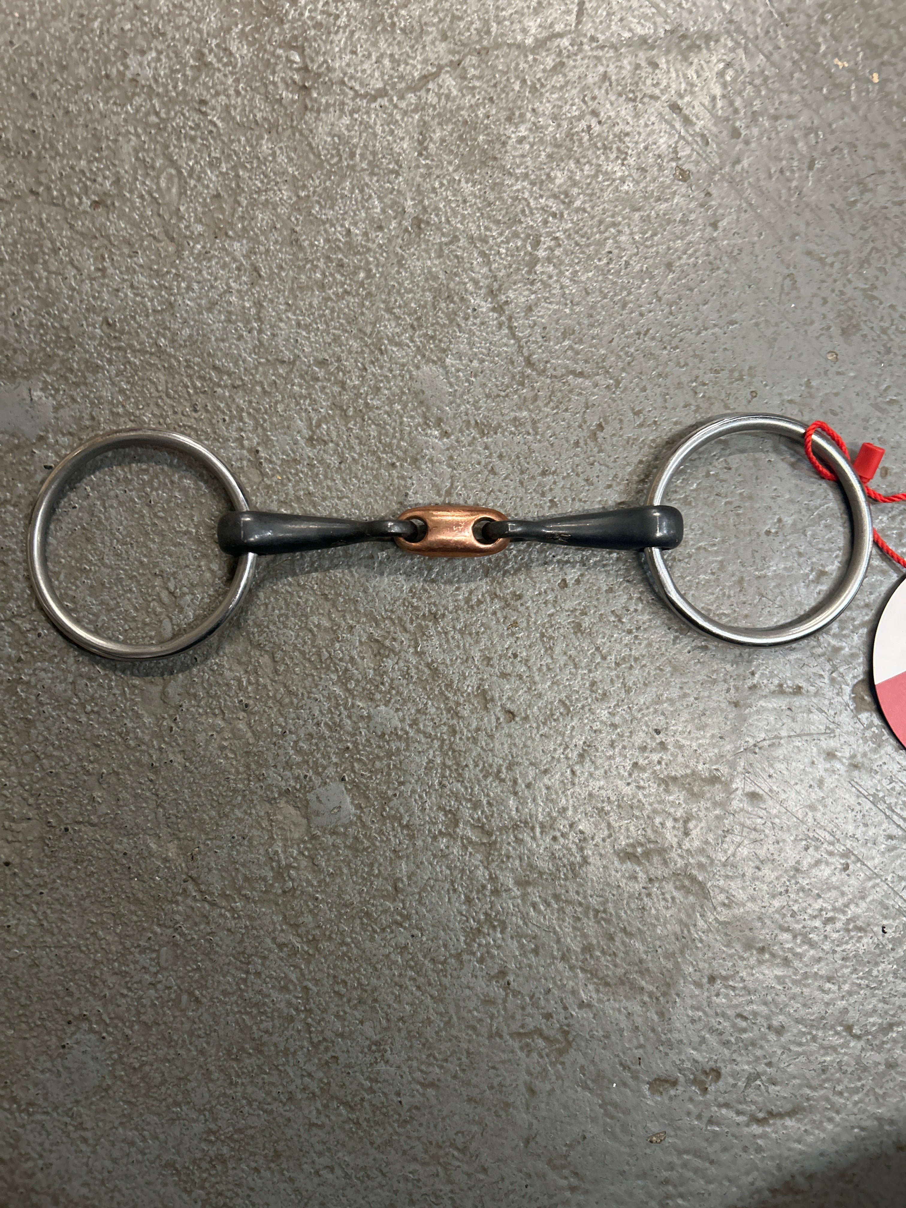 Shires Copper Lozenge with Sweet Iron Loose Ring Snaffle 5"