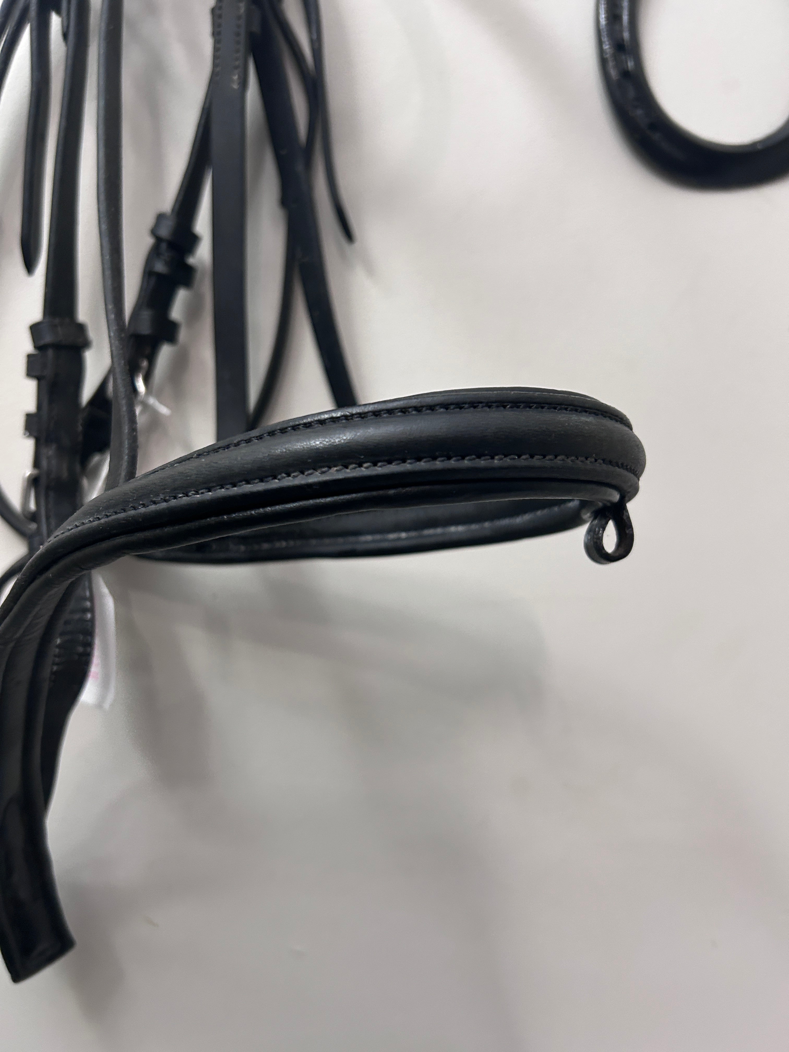 Black Dressage Snaffle Bridle