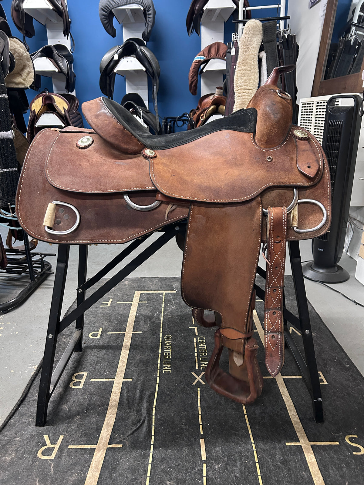 16" Rough-Out Western Training Saddle