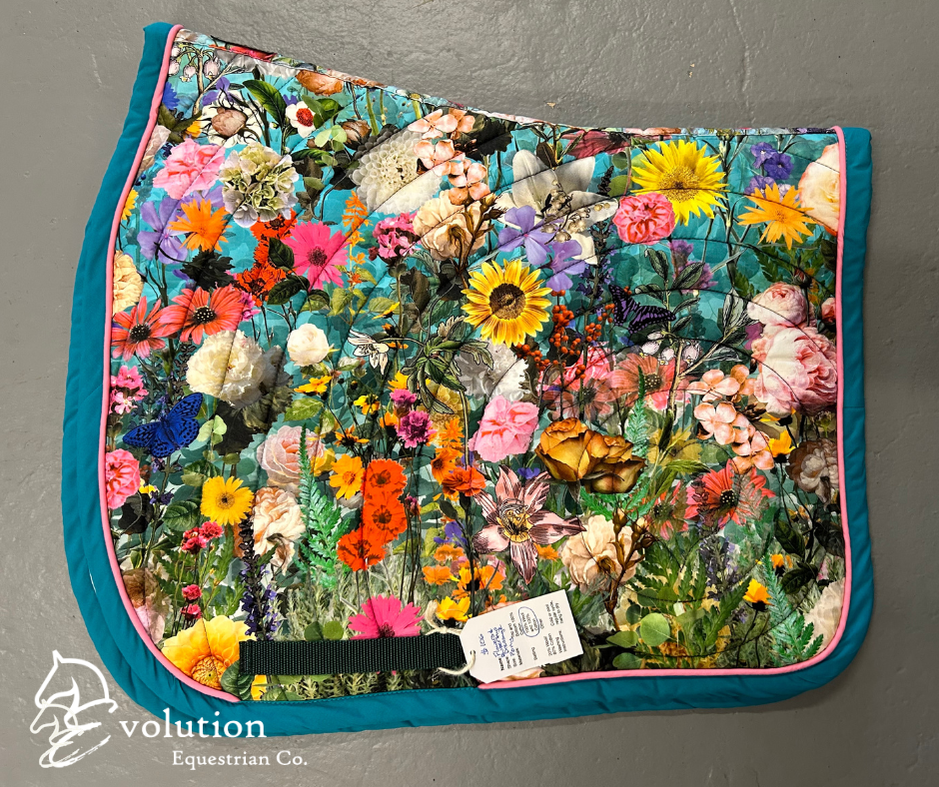 27 Cedar Custom Dressage Saddle Pads-English Saddle Pad-27 Cedar Custom Saddle Pads-Postcards from Paris - Full-Evolution Equestrian Co.