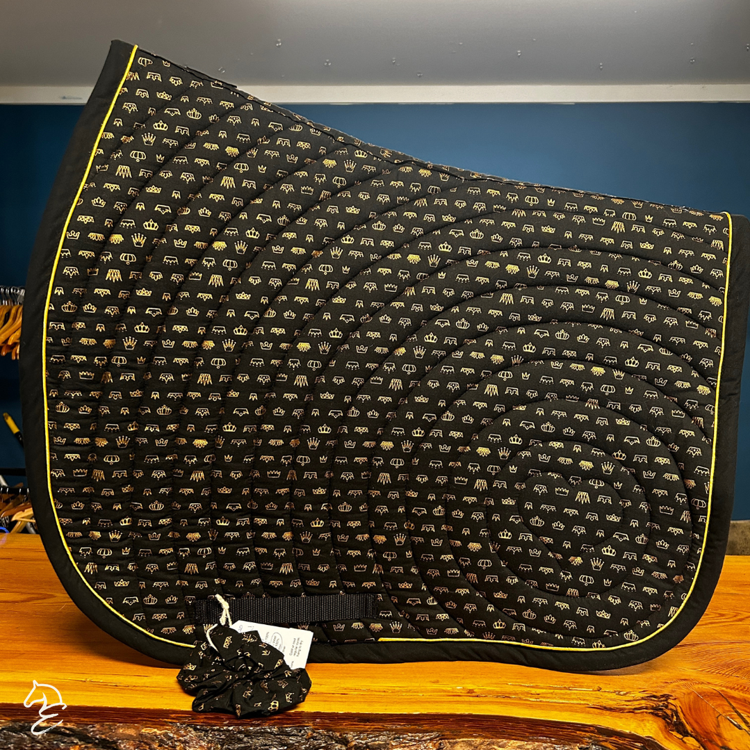 27 Cedar Custom Dressage Saddle Pads-English Saddle Pad-27 Cedar Custom Saddle Pads-Postcards from Paris - Full-Evolution Equestrian Co.