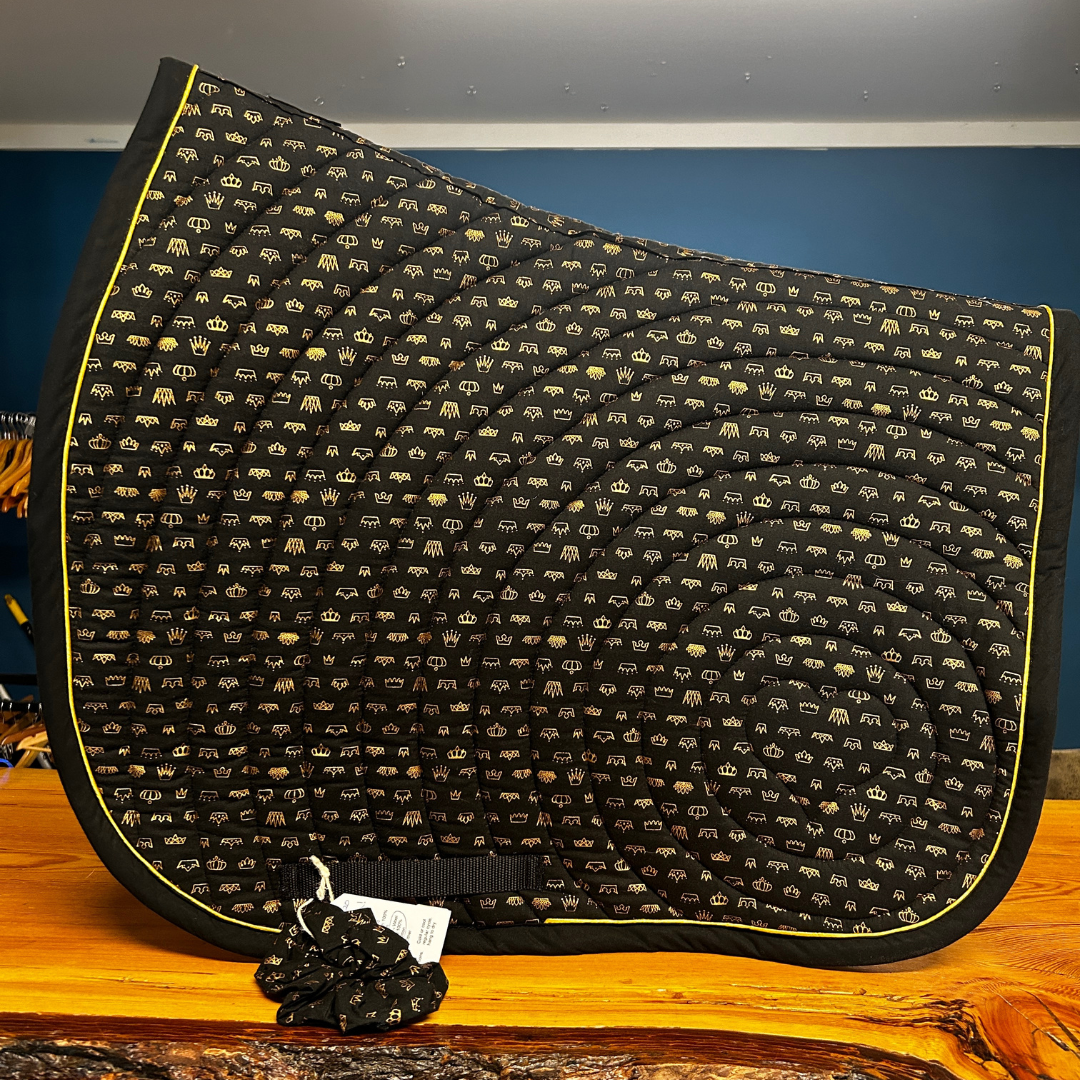 27 Cedar Custom Dressage Saddle Pads-English Saddle Pad-27 Cedar Custom Saddle Pads-Postcards from Paris - Full-Evolution Equestrian Co.