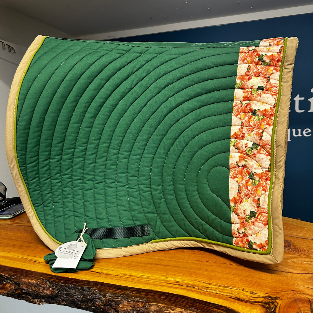 27 Cedar Custom Dressage Saddle Pads-English Saddle Pad-27 Cedar Custom Saddle Pads-Postcards from Paris - Full-Evolution Equestrian Co.