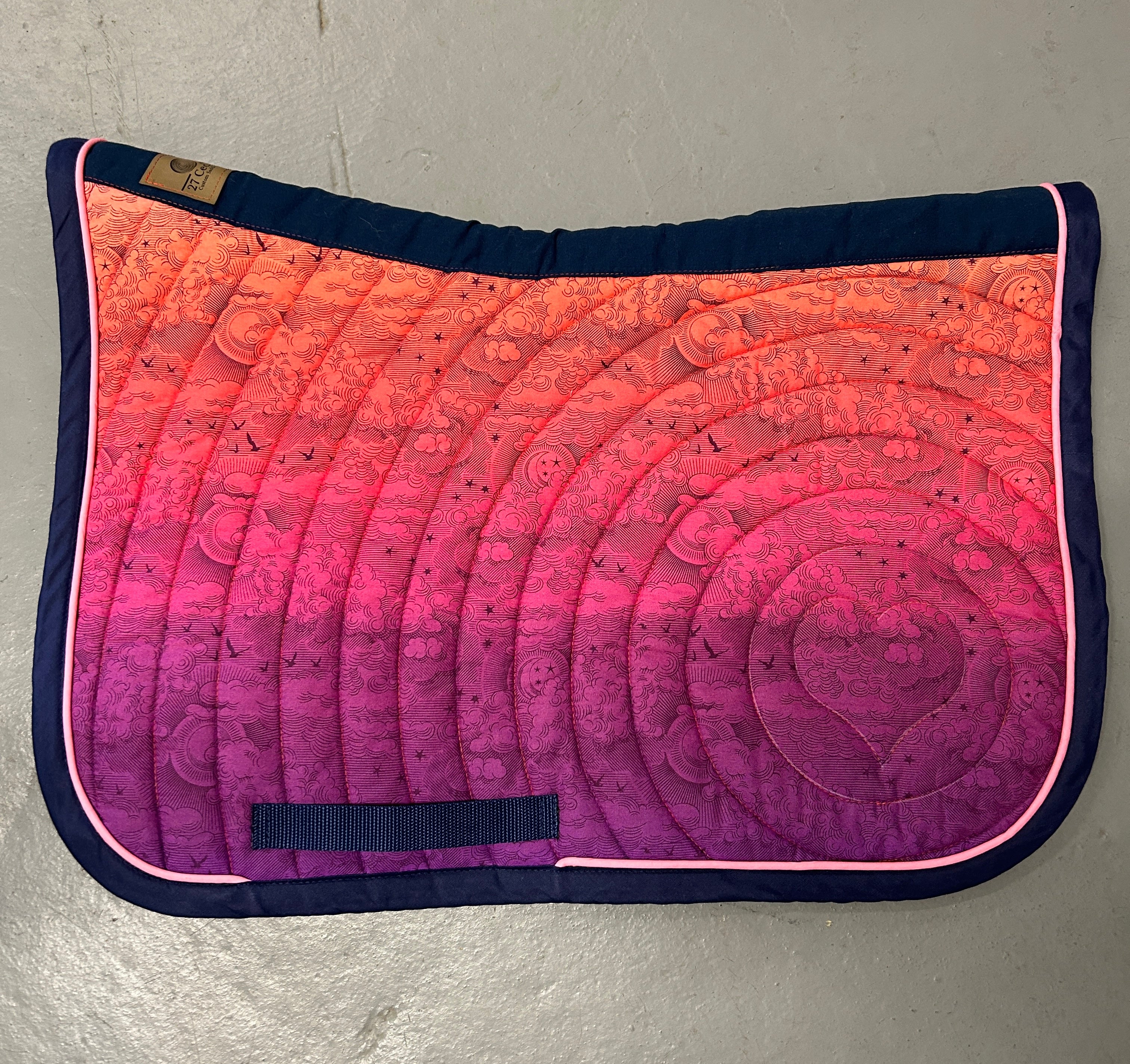 27 Cedar Custom Jumper English Saddle Pads-Western Saddle Pad-27 Cedar Custom Saddle Pads-Kynaite Blue - Full-Evolution Equestrian Co.