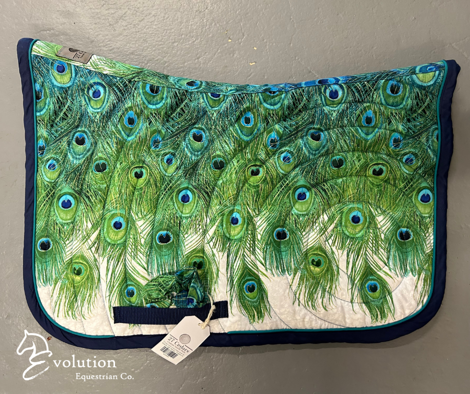 27 Cedar Custom Jumper English Saddle Pads-Western Saddle Pad-27 Cedar Custom Saddle Pads-Kynaite Blue - Full-Evolution Equestrian Co.