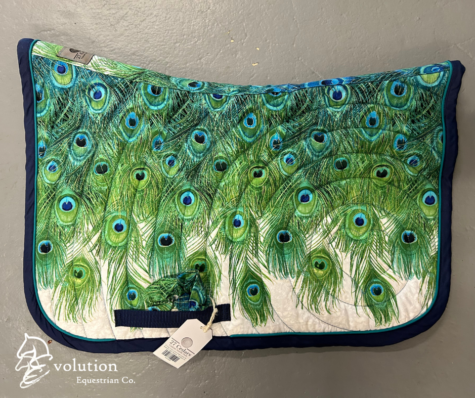 27 Cedar Custom Jumper English Saddle Pads-Western Saddle Pad-27 Cedar Custom Saddle Pads-Kynaite Blue - Full-Evolution Equestrian Co.
