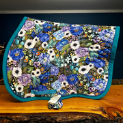 27 Cedar Custom Jumper English Saddle Pads-Western Saddle Pad-27 Cedar Custom Saddle Pads-Bright Blues - Full-Evolution Equestrian Co.