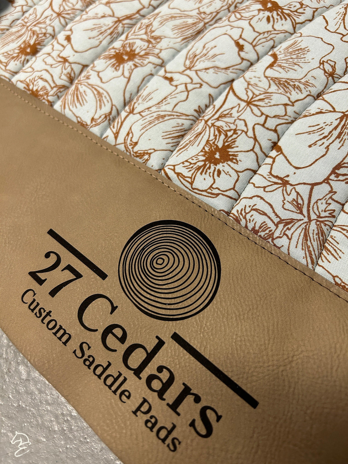 27 Cedar Custom Western Saddle Pads-Western Saddle Pad-27 Cedar Custom Saddle Pads-Johnny Cash - Single - 30"-Evolution Equestrian Co.