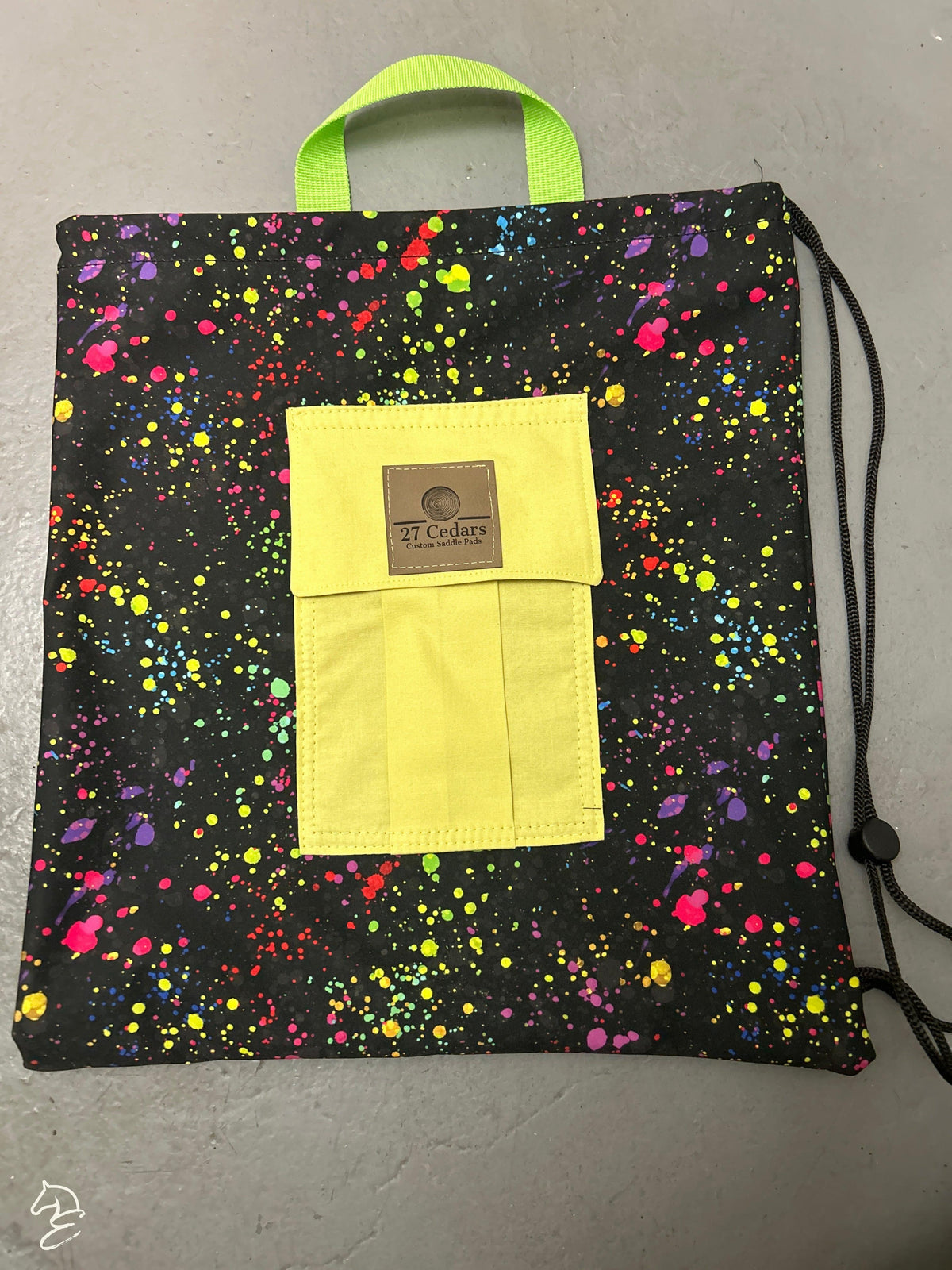 27 Cedar Helmet Bags-Stable Supplies-27 Cedar Custom Saddle Pads-Pink Unicorns-Evolution Equestrian Co.