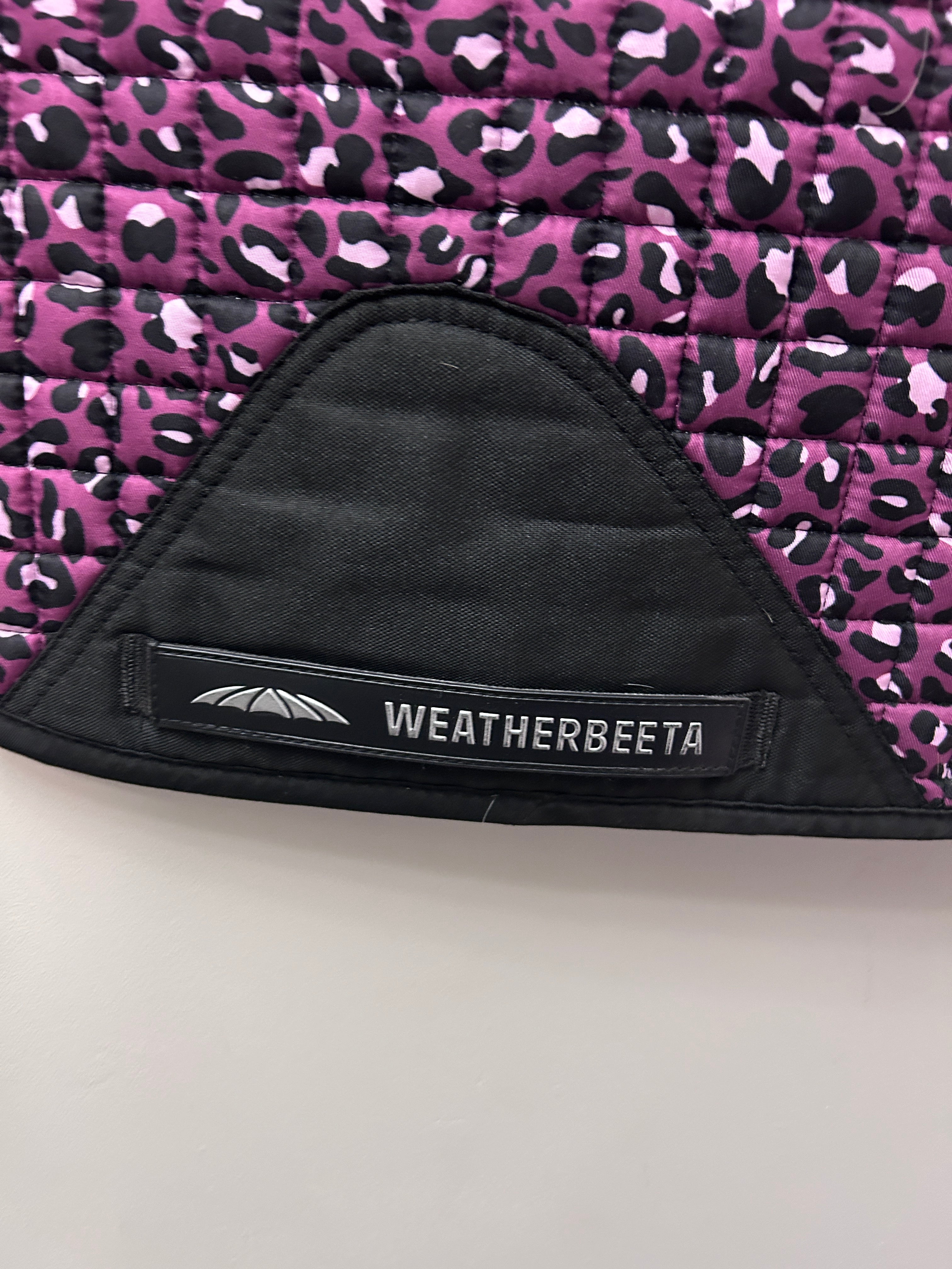 Weatherbeeta AirTec Dressage Saddle Pad Puple Leopard
