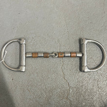 Load image into Gallery viewer, Copper Roller Dee Ring Snaffle 5&quot;
