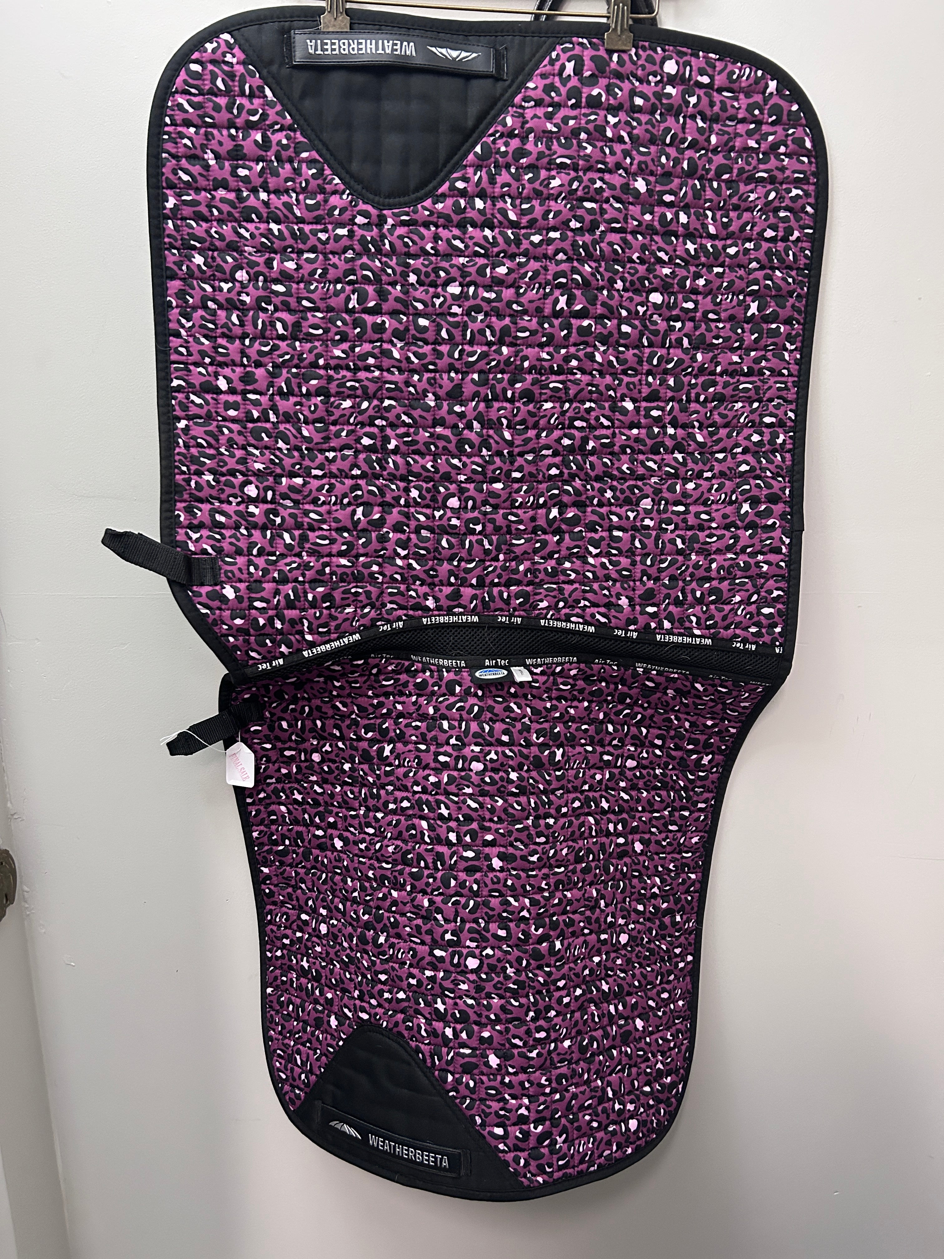 Weatherbeeta AirTec Dressage Saddle Pad Puple Leopard