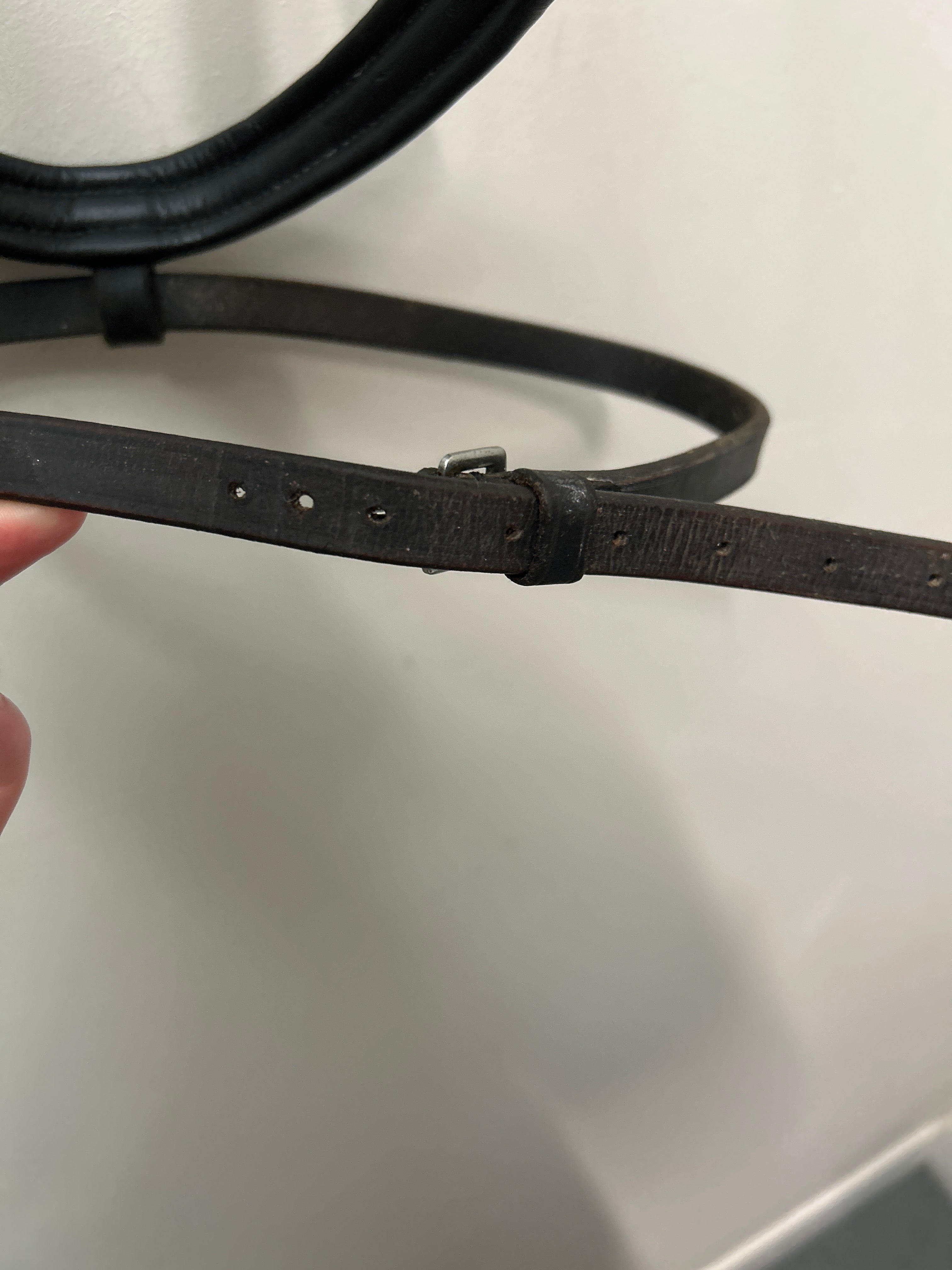 Black Dressage Snaffle Bridle