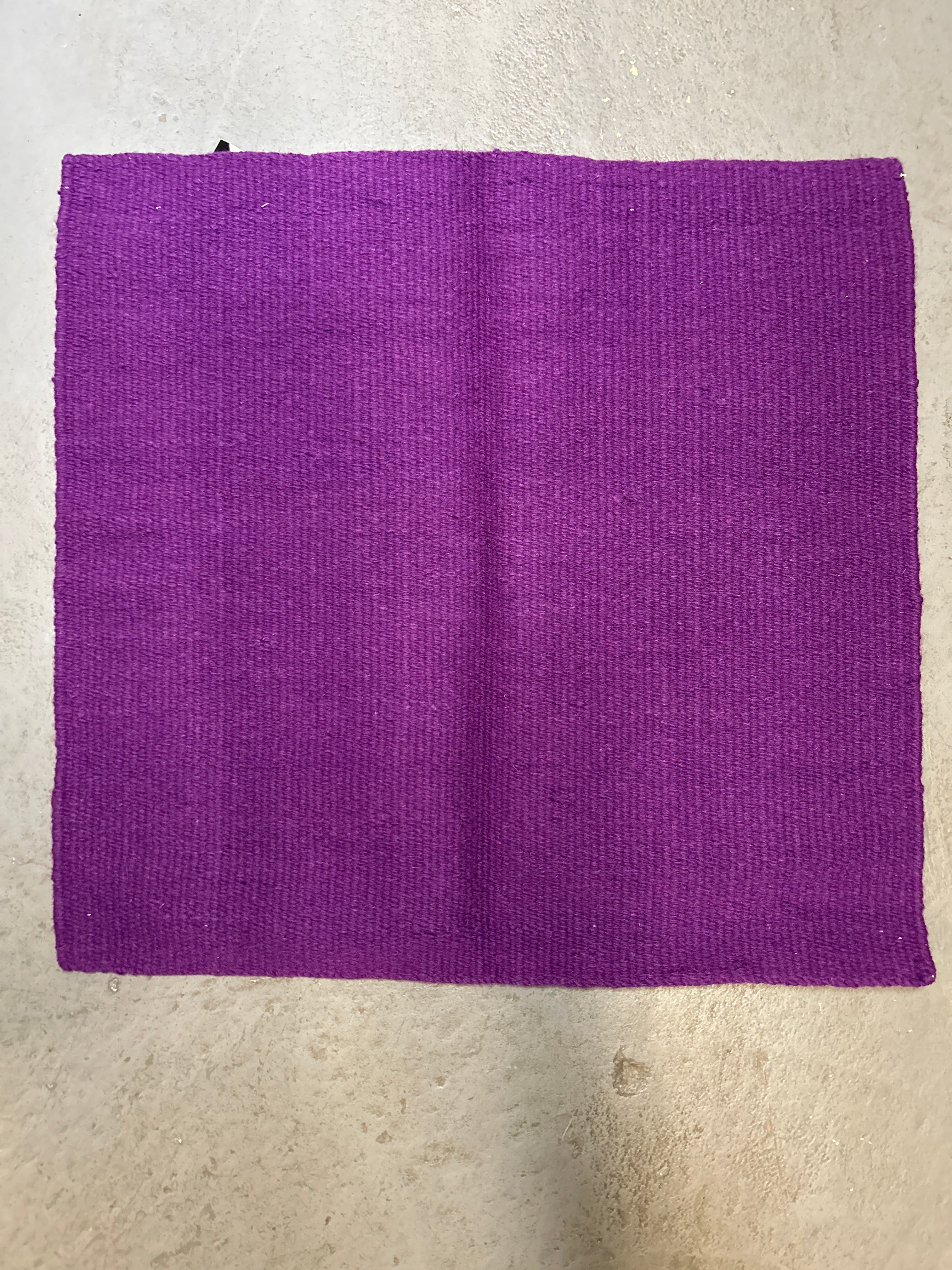 Wool Navajo Saddle Blanket - Purple, 36x34 inches