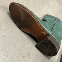 Load image into Gallery viewer, Justin Teal Cowboy Boots 6.5
