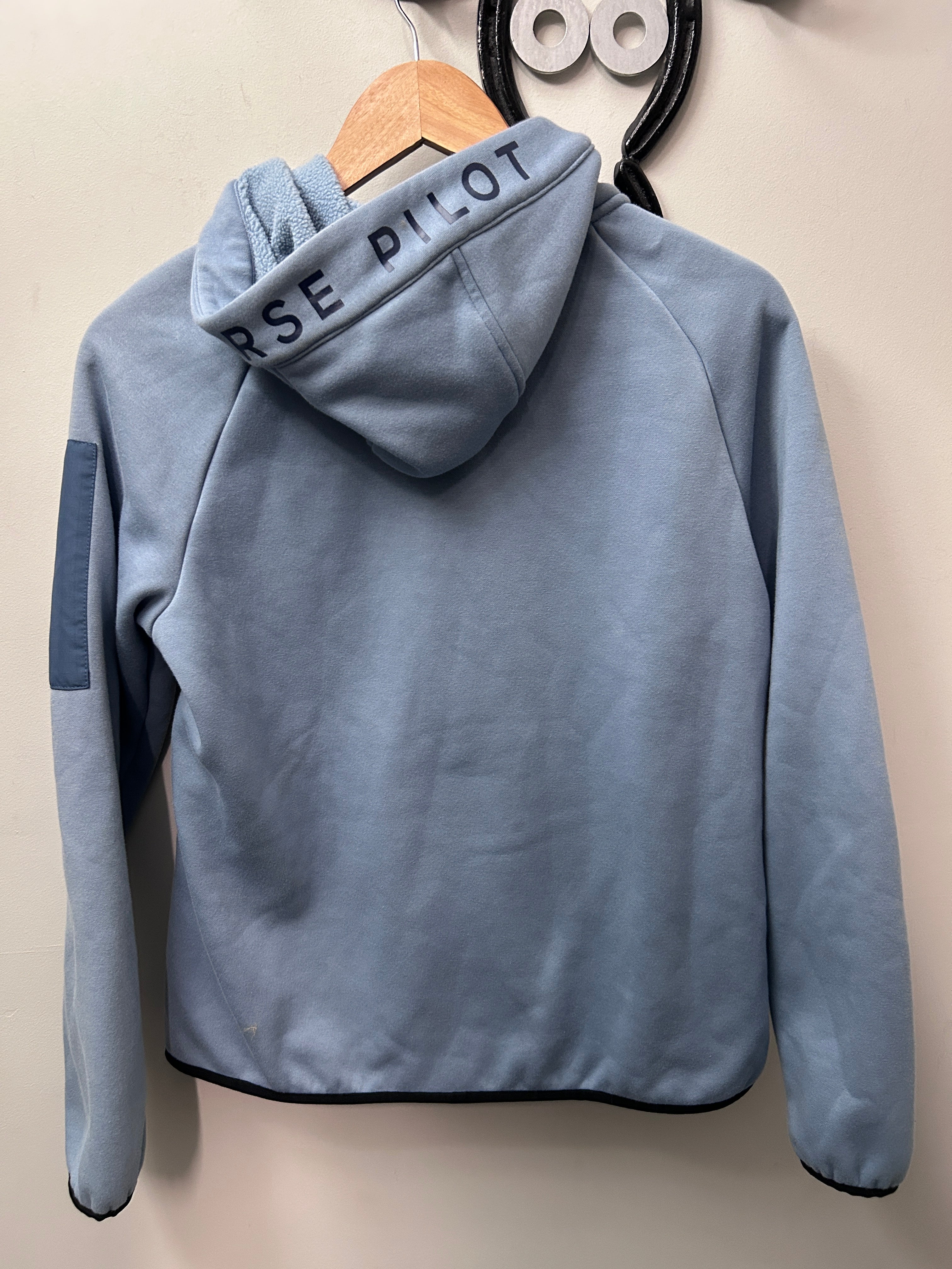Horse Pilot Light Blue Sweater Medium