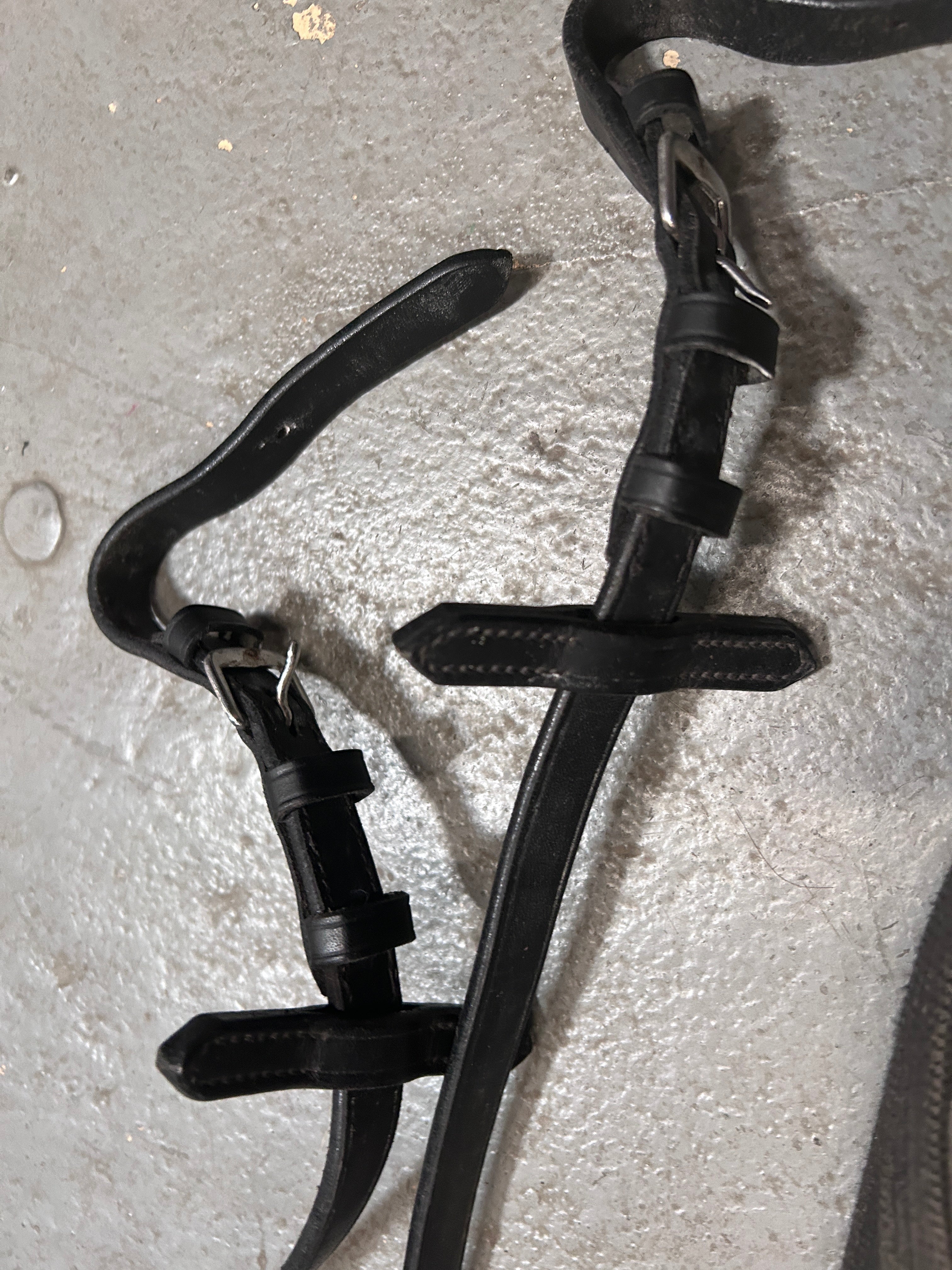 Black Webbed English Reins