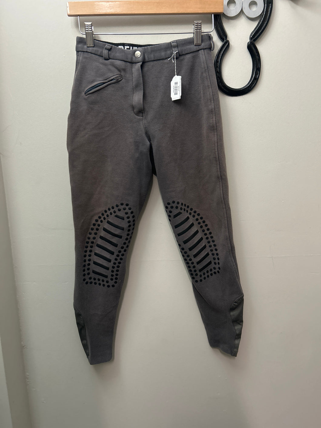 PFIFF Grey Knee Patch Breeches XXSmall