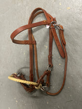 Load image into Gallery viewer, Rope Nose Sidepull Hackamore
