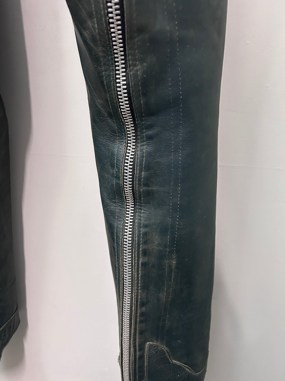 Western Leather Chaps XSmall Dark Green