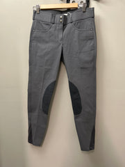 Tuscany Grey Knee Patch Breeches 28