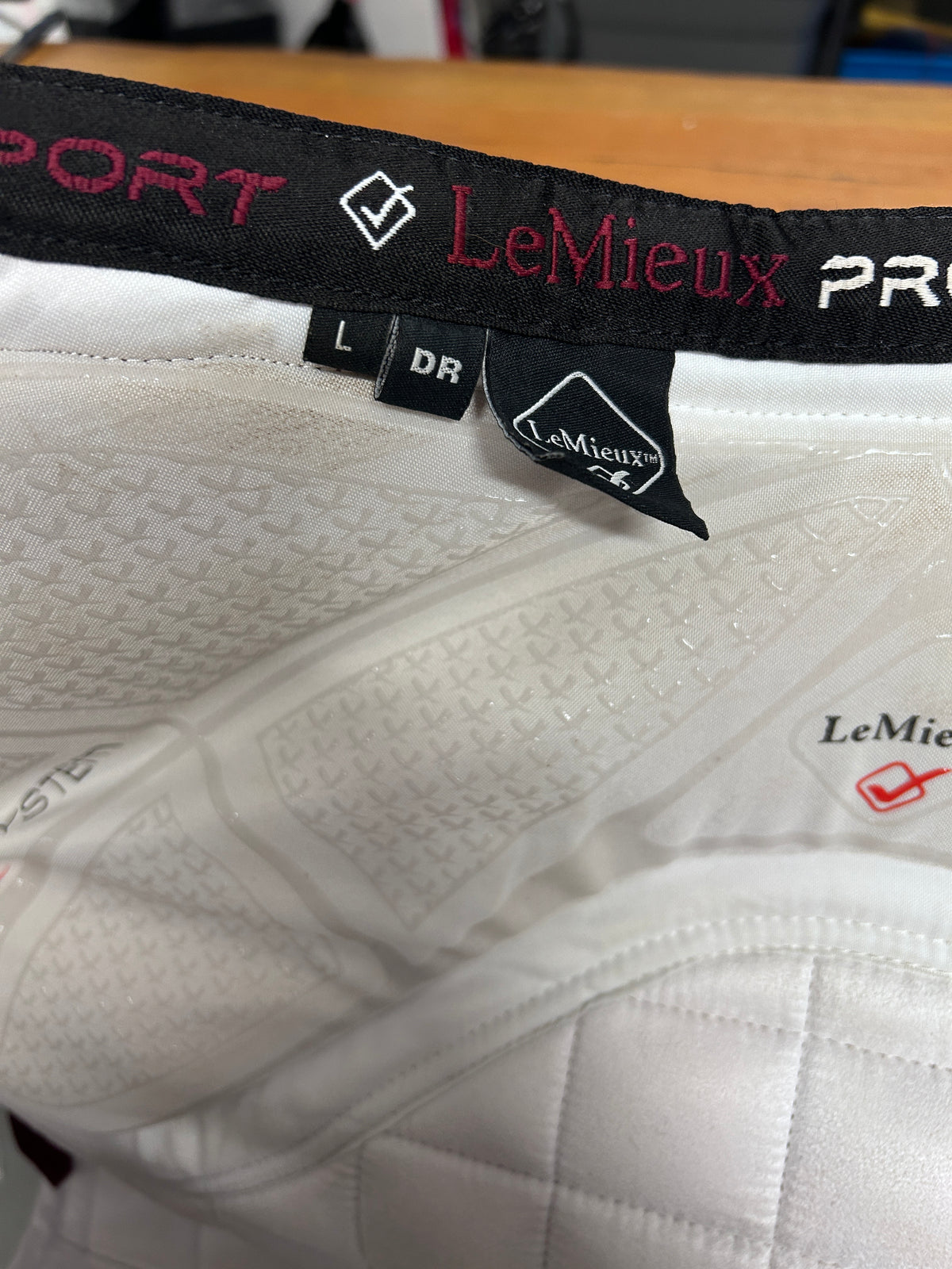 LeMieux X-Grip Silicone White Dressage Saddle Pad