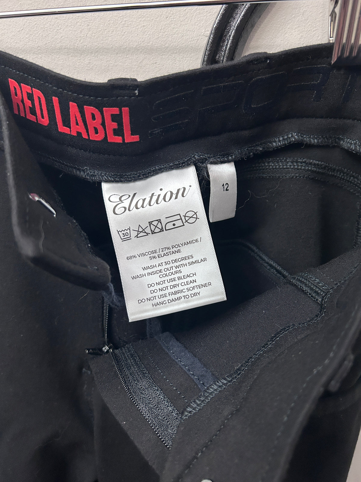 Elation Red Label Kid's Sport Breeches Black 12
