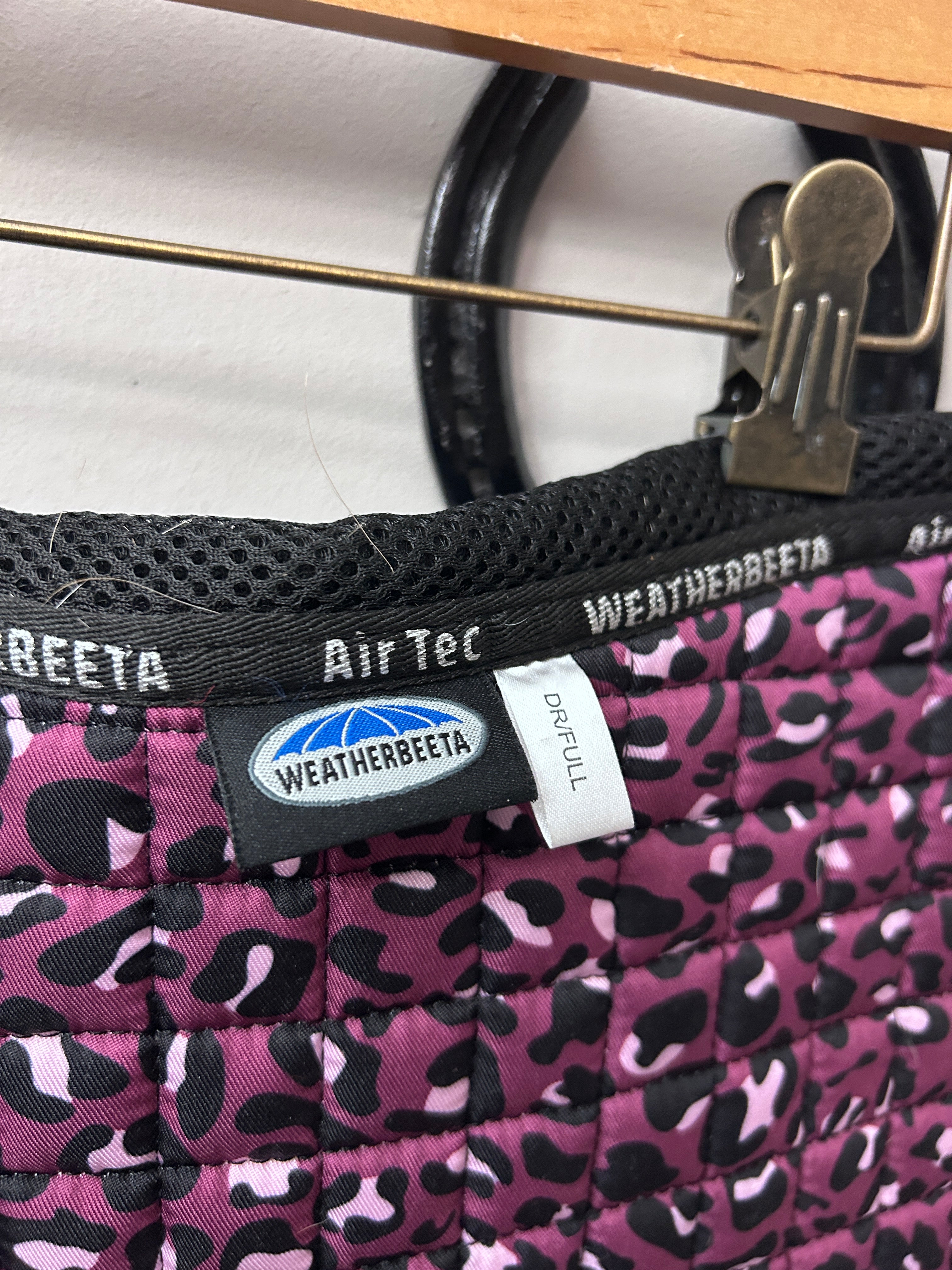Weatherbeeta AirTec Dressage Saddle Pad Puple Leopard