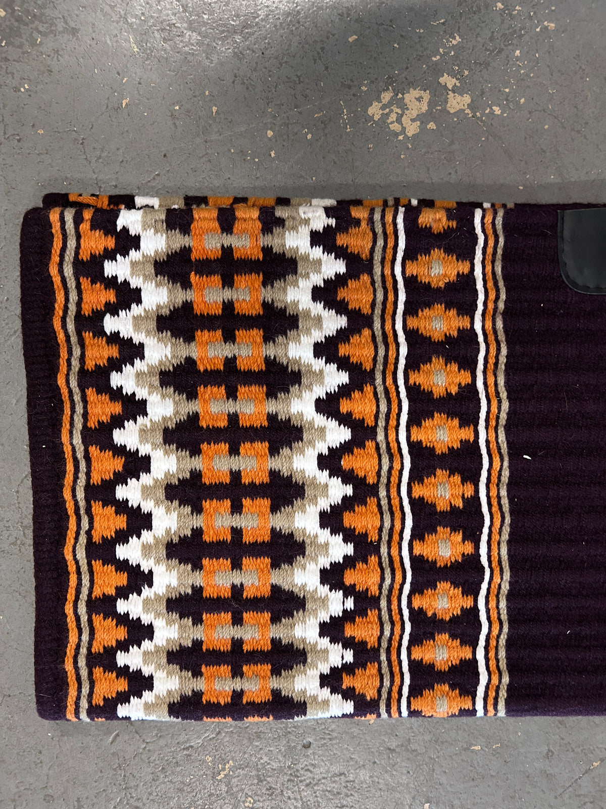 Red Horse Western Saddle Blanket Wine/Orange/Tan