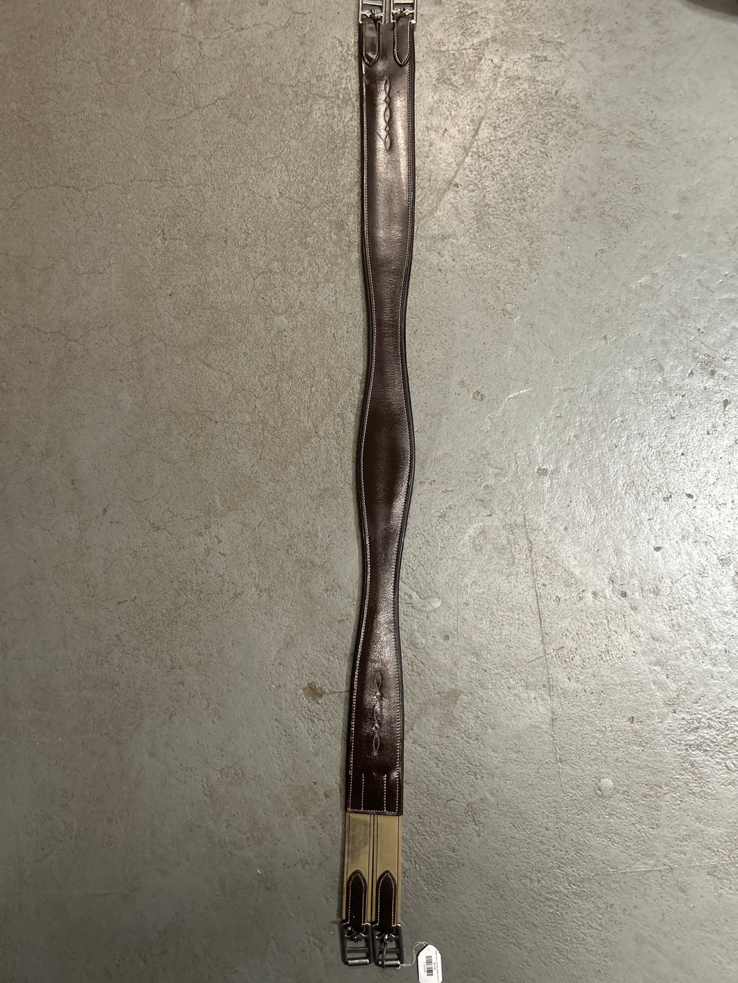 Padded Fancy Stitched Leather Girth 52