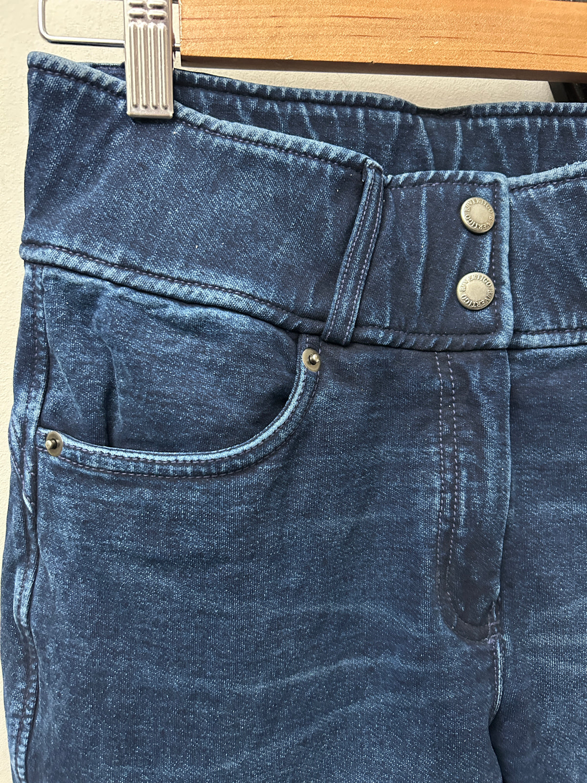 B Vertigo Elle Denim Knee Patch Breeches 26