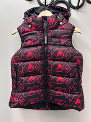 Mrs. Ros Equestrian Black and Red Vest Large