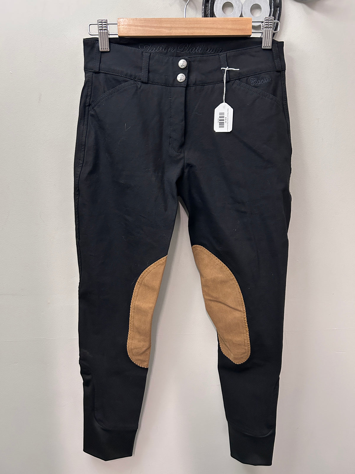 Elation Platinum Chelsea Black Breeches 28
