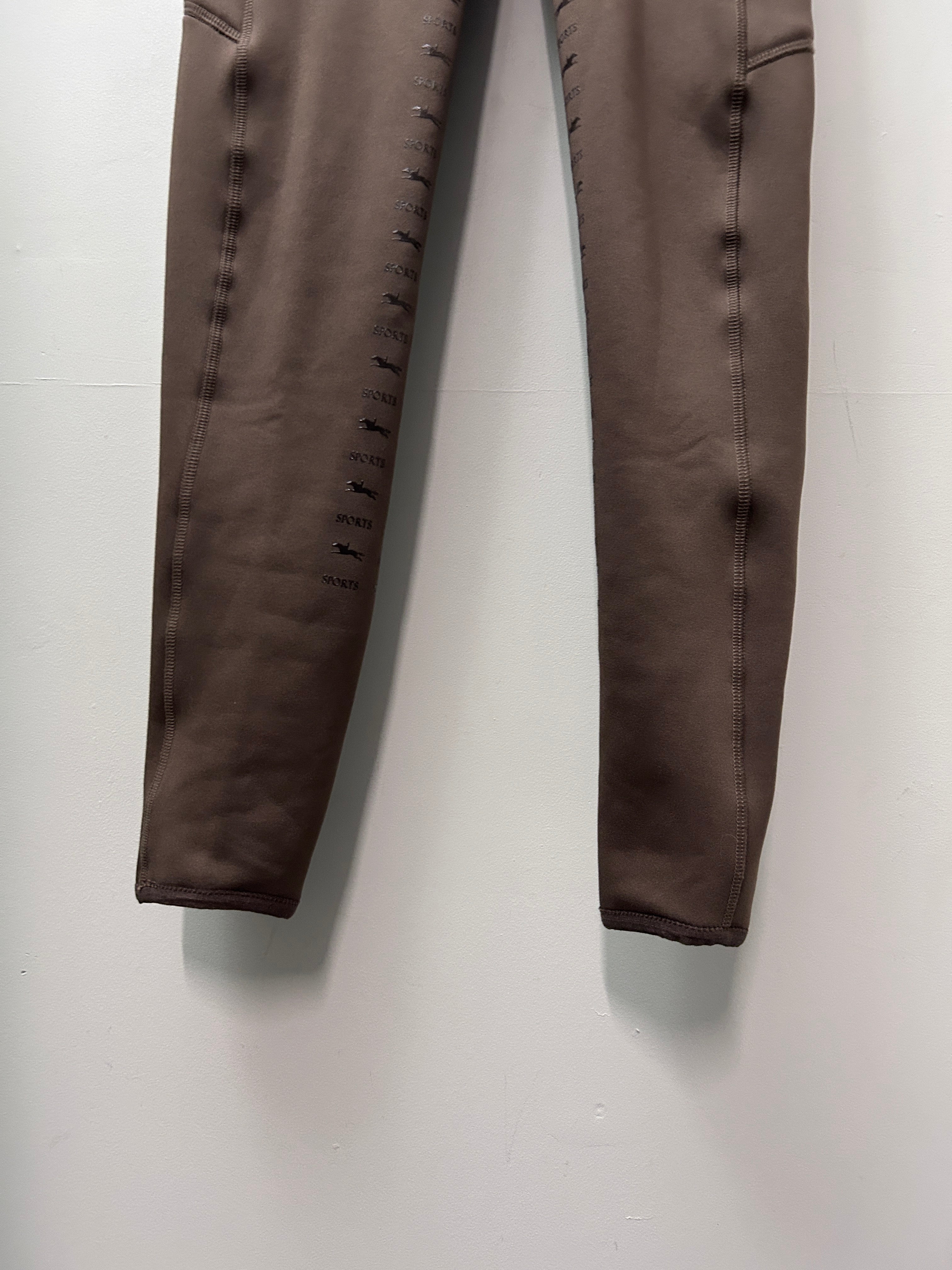 Schockemohle Brown Winter Riding Tights 24
