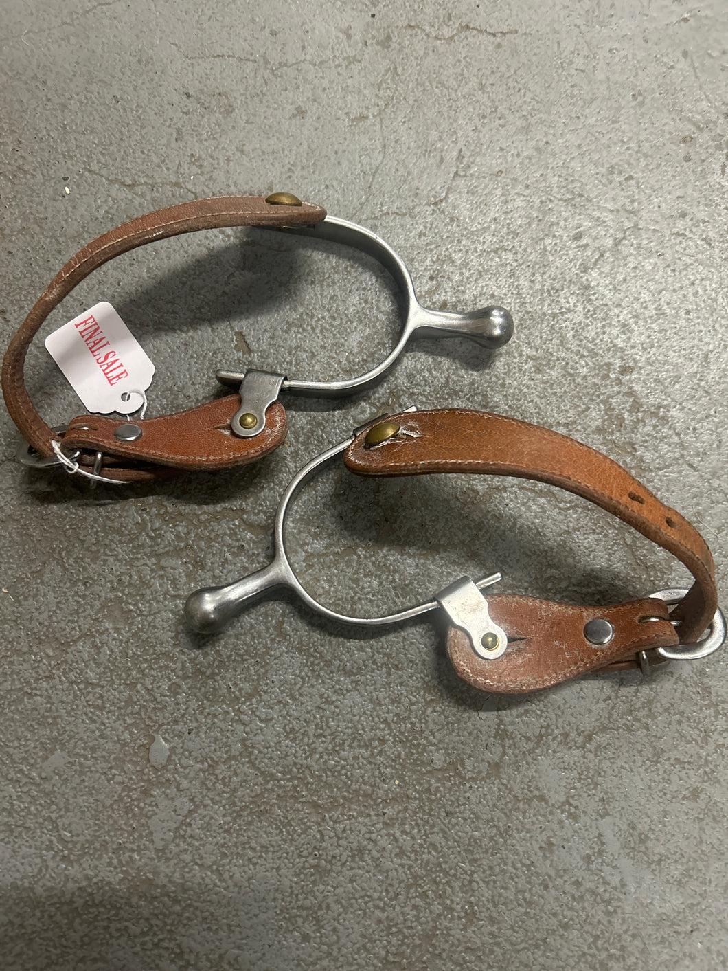 Child's Western Spurs with Straps