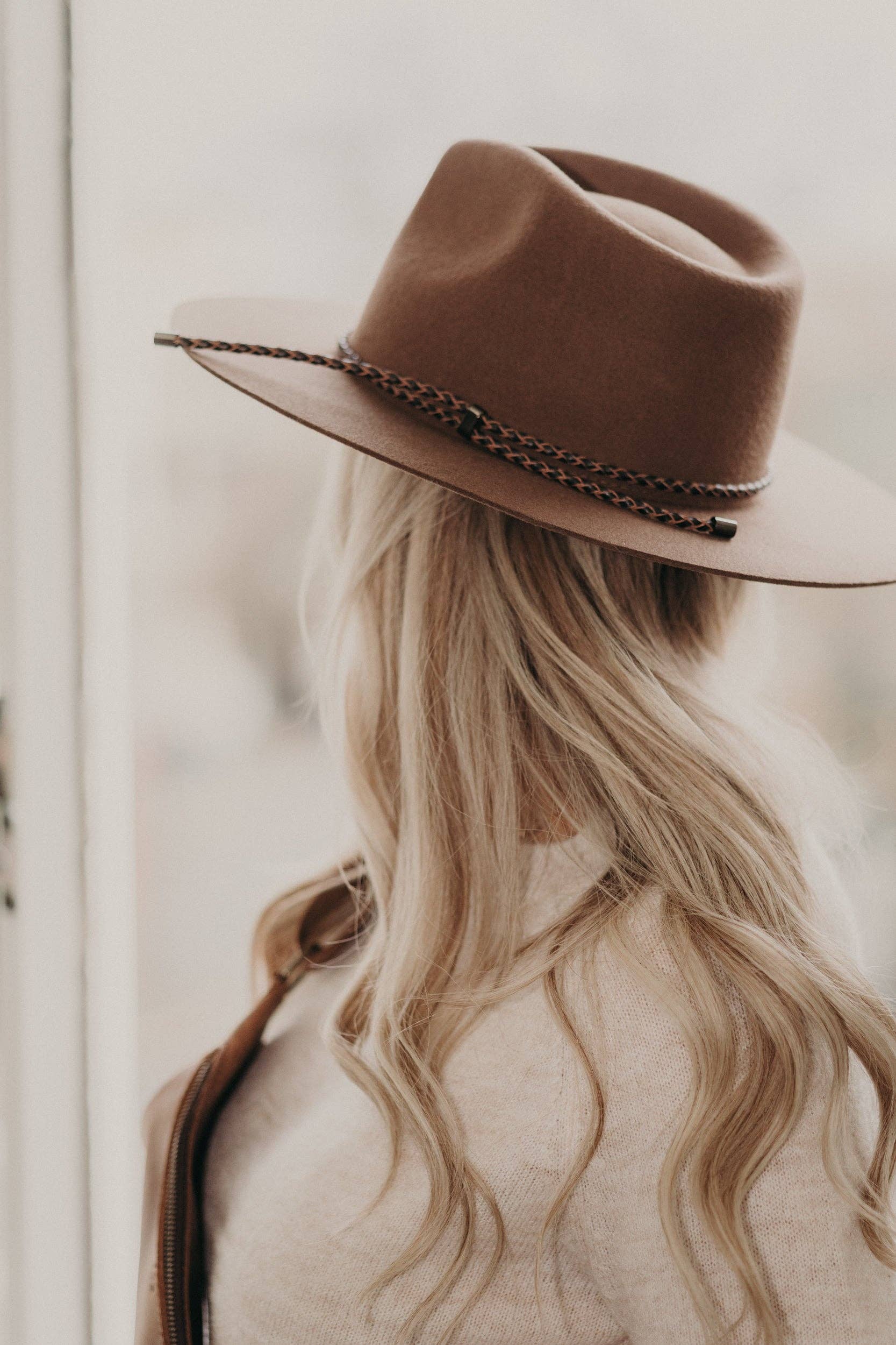 WEST VON - Genuine Leather Braided Hat Band: Saddle-WEST VON-Evolution Equestrian Co.