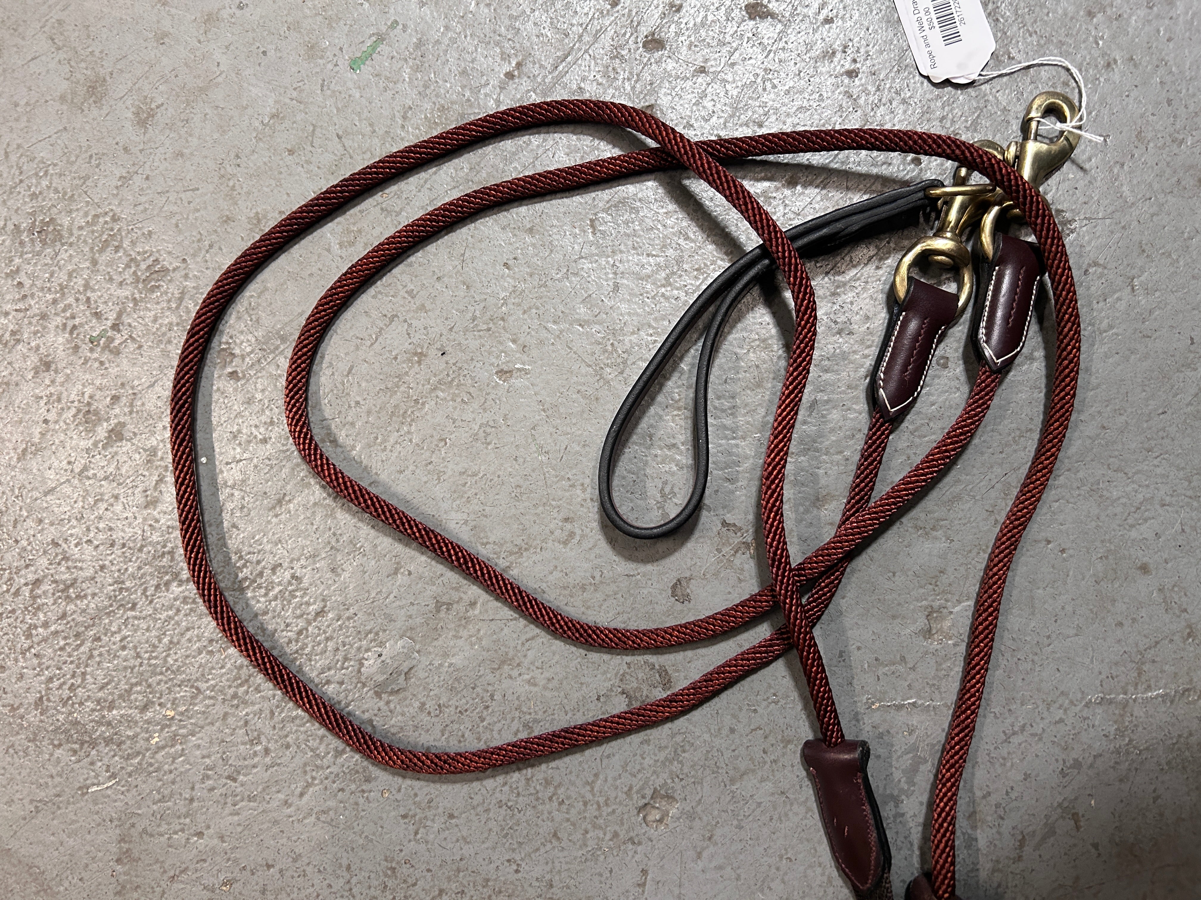 Rope and Web Draw Reins